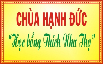 Học bổng Thích Như Thọ hỗ trợ học sinh thi tốt nghiệp THPT QG năm 2017